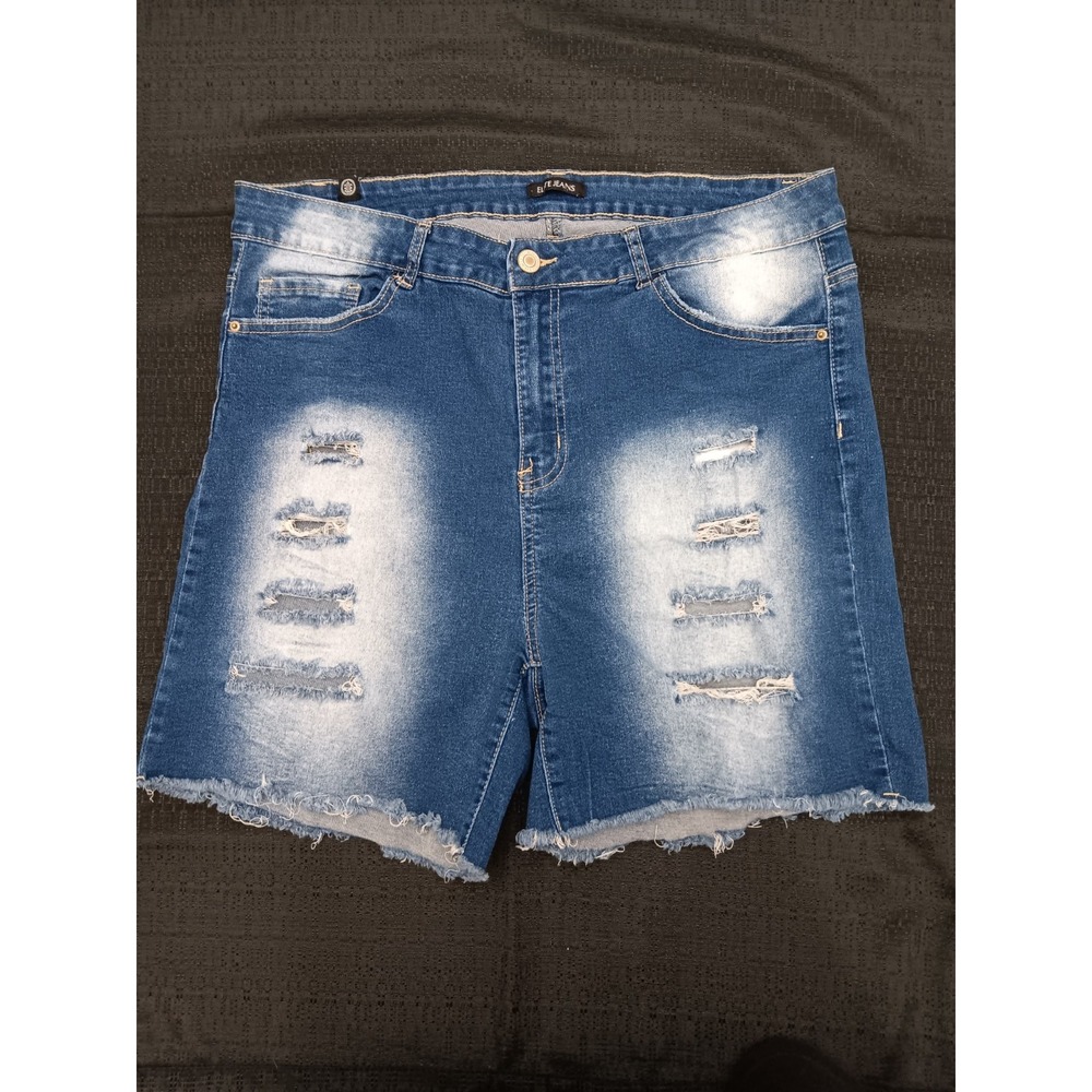 Women's Juniors Elite Jeans Shorts Size 17/18 Distressed Cut off Frayed EUC‎
